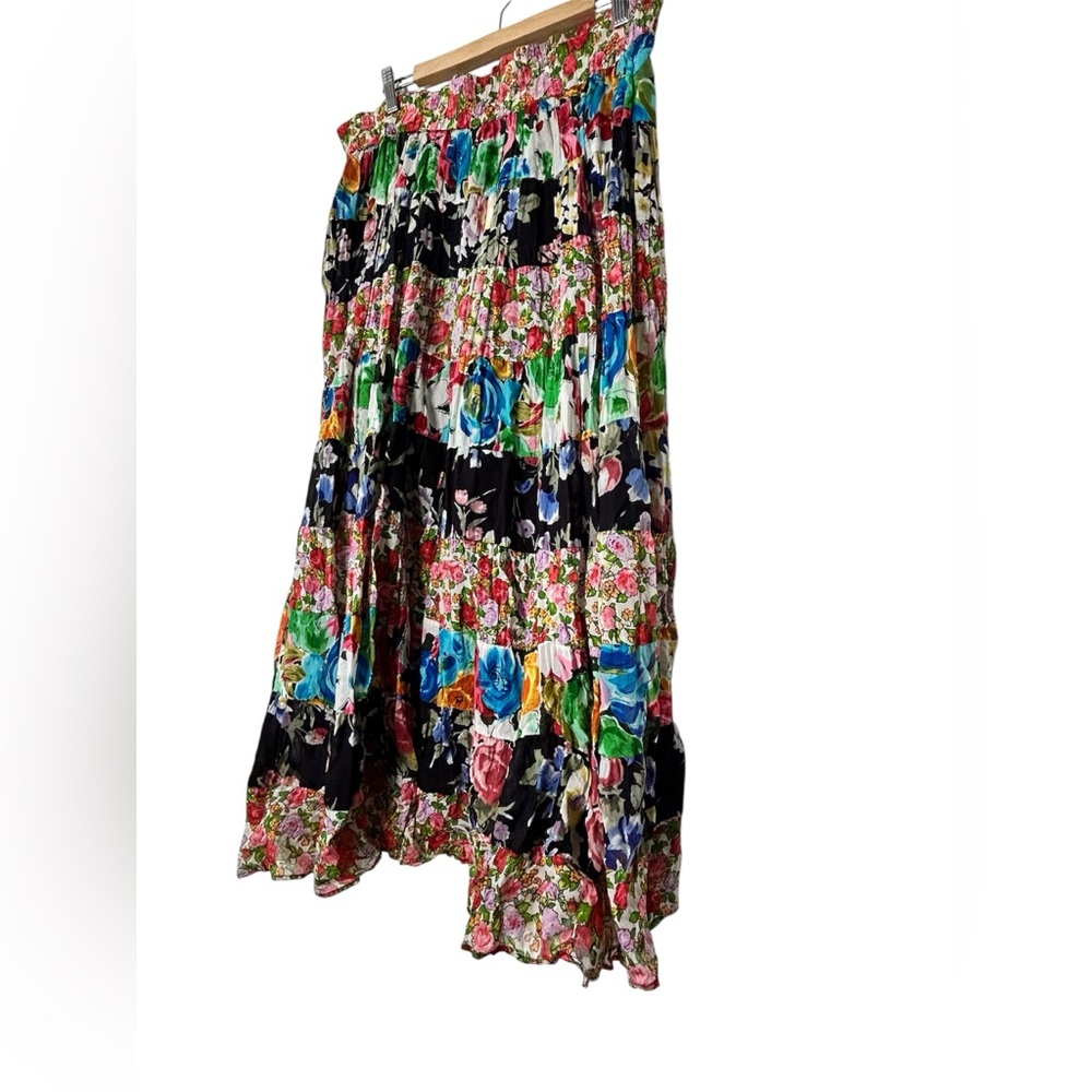 Silvercord Large Cotton Boho Maxi Skirt